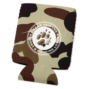 Additional Image 1 - a can cooler with a camouflage pattern