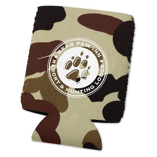 Additional Image 1 - a can cooler with a camouflage pattern
