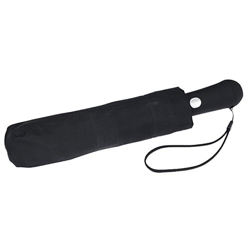 Additional Image 1 - a black umbrella with a black handle