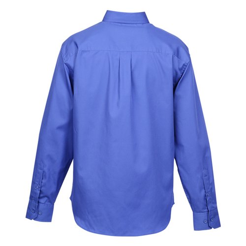 Additional Image 1 - a blue shirt with a long sleeve