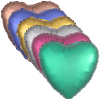 View Image 4 of 4 of Foil Balloon - 17" - Heart
