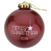 View Image 3 of 3 of Round Shatterproof Ornament - Merry Christmas