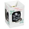 View Image 2 of 3 of Round Shatterproof Ornament - Snowflake