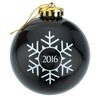 View Image 3 of 3 of Round Shatterproof Ornament - Snowflake