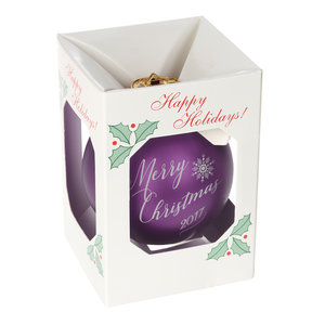 Additional Image 1 - a white box with a purple object on it