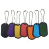 View Image 2 of 2 of Rubber Edge Dog Tag Keychain