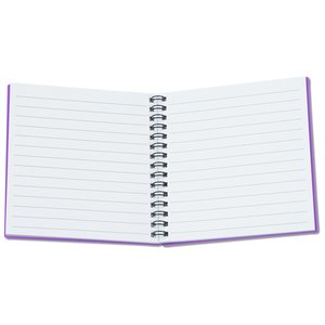 Additional Image 1 - a white notebook with a spiral bound