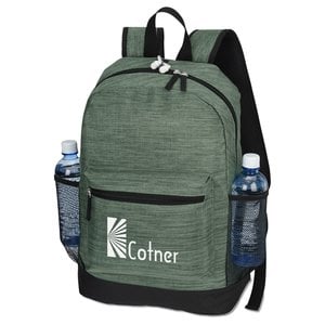 Additional Image 1 - a green backpack with a white text