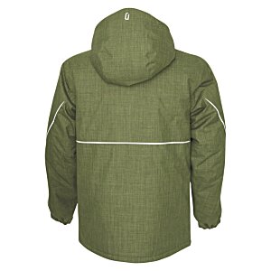 Additional Image 1 - a green jacket with a white stripe