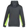 View Image 2 of 3 of Game Day Colour Block Performance Hooded Sweatshirt - Youth - Screen