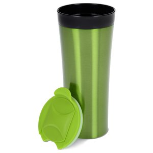 Additional Image 1 - a green and black travel mug