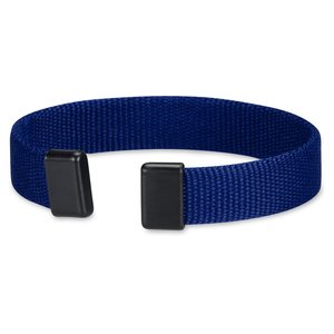 Additional Image 1 - a blue wristband with black clasps