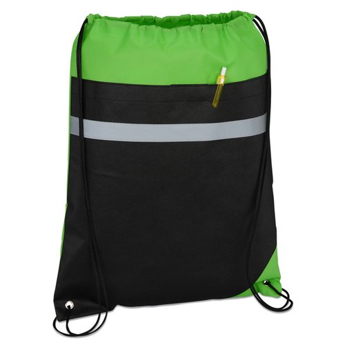 Additional Image 3 - a green and black backpack