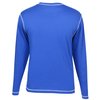 View Image 2 of 3 of Euro Spun Cotton Contrast Stitch Long Sleeve Tee - Embroidered