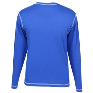 Additional Image 1 - a blue long sleeved shirt