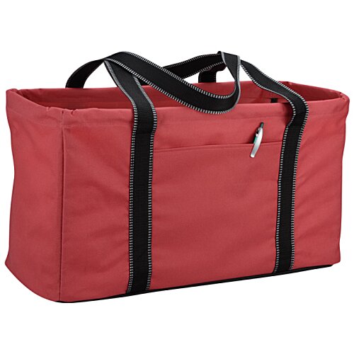 Additional Image 1 - a red bag with black straps