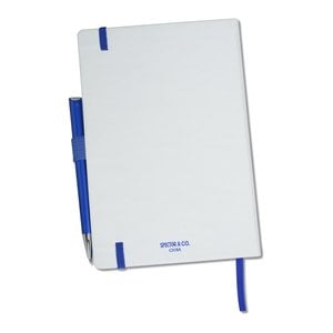 Additional Image 3 - a white notebook with blue pens