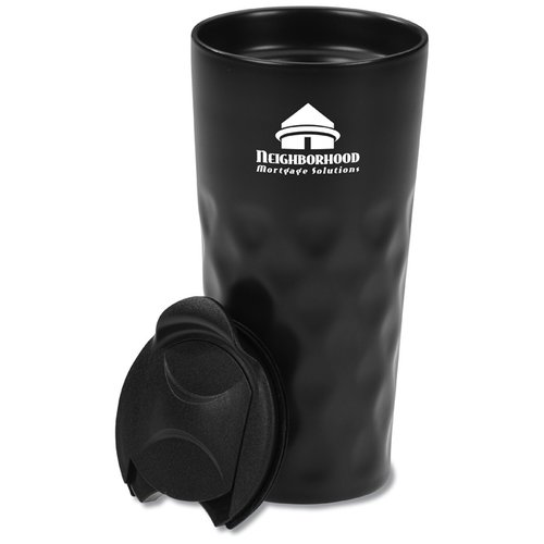 Additional Image 1 - a black cup with a white logo
