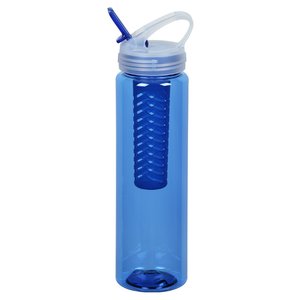 Additional Image 2 - a blue water bottle with a straw