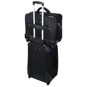 Additional Image 1 - a black luggage bag with handles