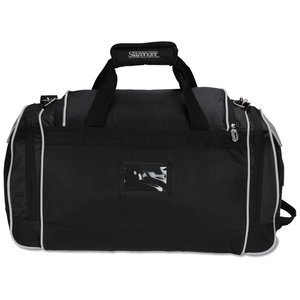 Additional Image 1 - a black duffel bag with a handle
