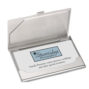 Additional Image 1 - a white card in a plastic case