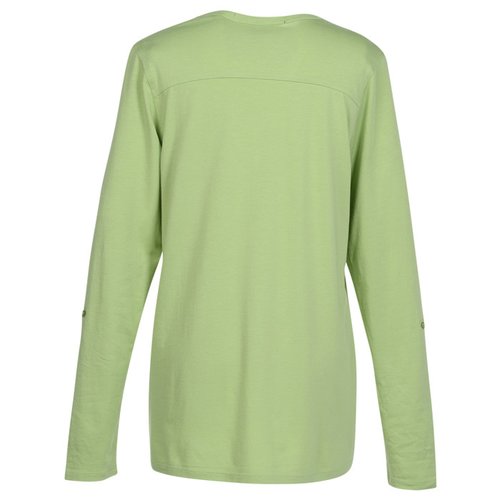 Perfect Fit Y-Placket Convertible Sleeve Top Image 1 of 2