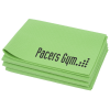 a stack of green sticky notes