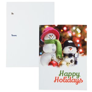 Additional Image 2 - a white card with a picture of a snowman