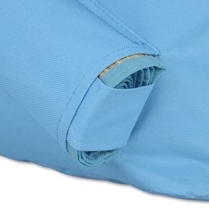Additional Image 4 - a blue fabric with a hole in the middle