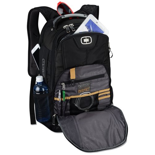 Additional Image 3 - a black backpack with a pocket
