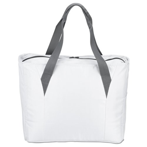 Additional Image 2 - a white bag with gray handles