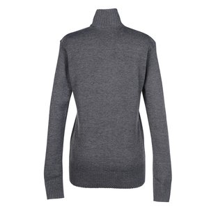 Additional Image 1 - a grey turtleneck sweater