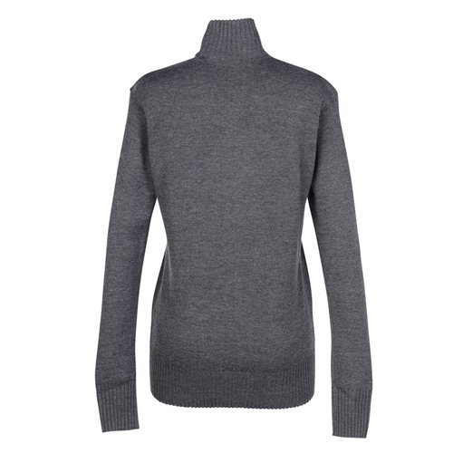 Additional Image 1 - a grey turtleneck sweater