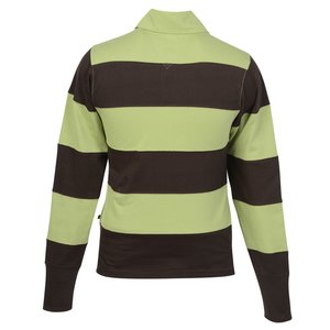 Additional Image 1 - a green and black striped sweater
