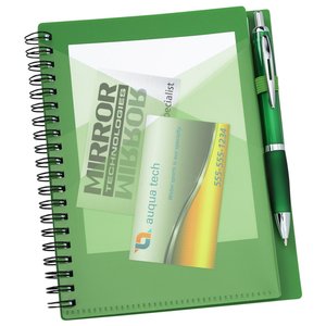 Additional Image 2 - a green notebook with a picture of a drink
