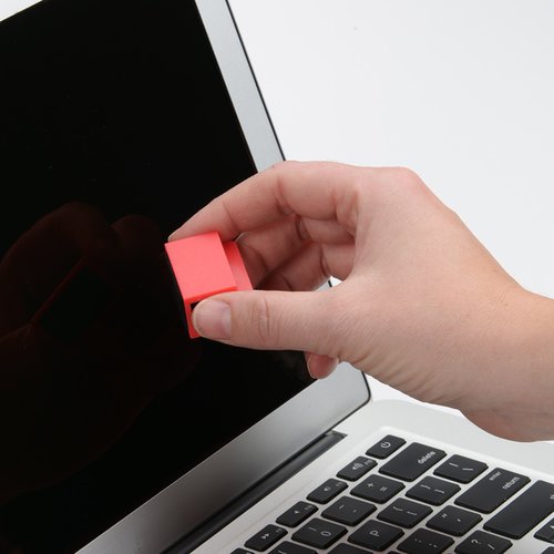 Additional Image 4 - a hand holding a pink eraser