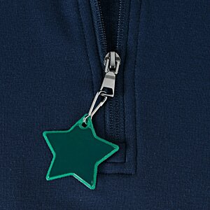 Additional Image 2 - a zipper with a green star