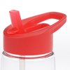 View Image 2 of 3 of Clear Impact Flair Bottle with Flip Straw Lid - 26 oz.