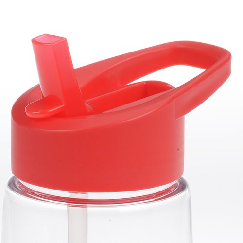 Additional Image 1 - a red straw on a clear bottle