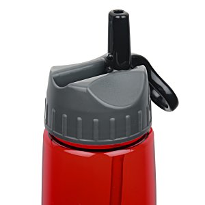 Additional Image 2 - a close up of a red and black water bottle