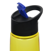 a yellow and black water bottle