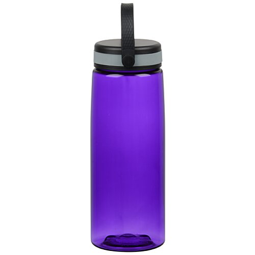 Additional Image 2 - a purple water bottle with a black lid