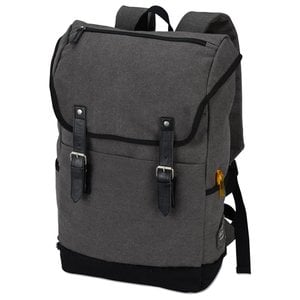 Additional Image 2 - a grey backpack with black straps