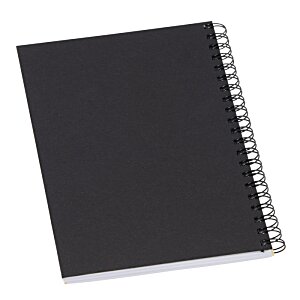 Additional Image 1 - a black notebook with a spiral bound