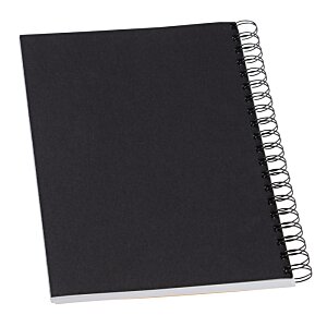 Additional Image 1 - a black notebook with a spiral bound