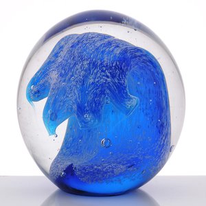 Additional Image 1 - a blue hand in a glass ball