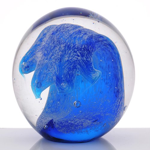 Additional Image 1 - a blue hand in a glass ball