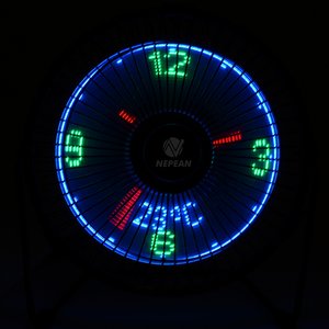 Additional Image 3 - a blue clock with green numbers