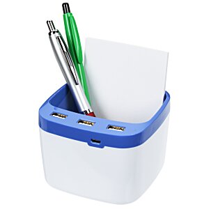 Additional Image 1 - a pencil holder with pens and paper